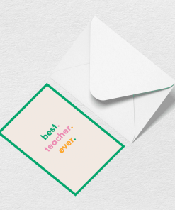 Best Teacher Ever Greeting Card